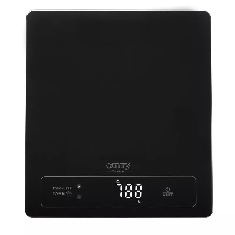 Kuchynská váha Camry CR 3175 maximálna hmotnosť 15 kg dielik 1 g displej LED čierna