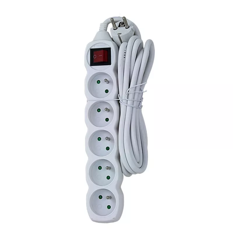 Esperanza ELK215W rozbočovač 3 m 5 AC zásuvka(y) interiér biely