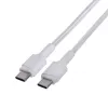 Kábel USB-C na USB-C Green Cell KABGC29W 2 m, USB 3.2 Gen 1, 60 W PD, pletené TPE, biely