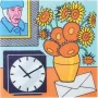 NeXtime hodiny 8170 Go van Go, 43x43 cm, nástenné, viacfarebné