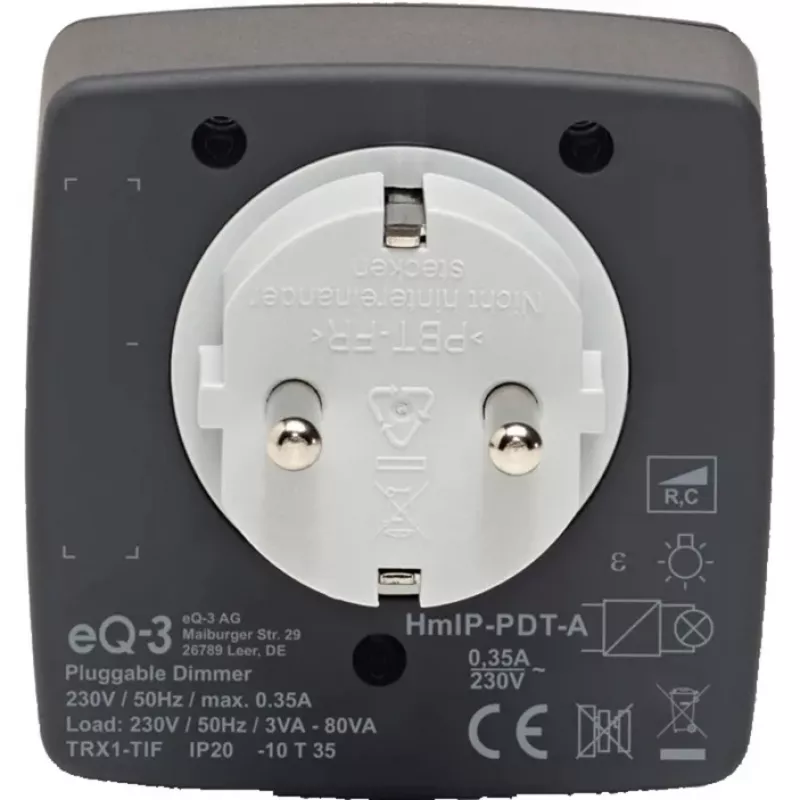 eQ-3 AG Homematic IP 161621A0, interiér, antracit, plast, IP20, 70 mm, 39 mm