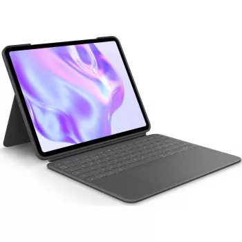 Logitech Combo Touch - klávesnica a folio puzdro - s trackpadom - podsvietená - Apple Smart connector - QWERTY - nordická (dánska/fínska/nórska