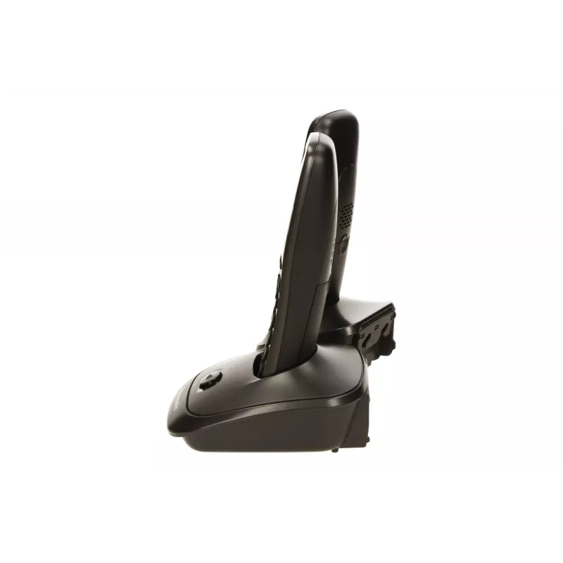 Panasonic KX-TG2512 DECT telefón sivý zobrazuje číslo volajúceho