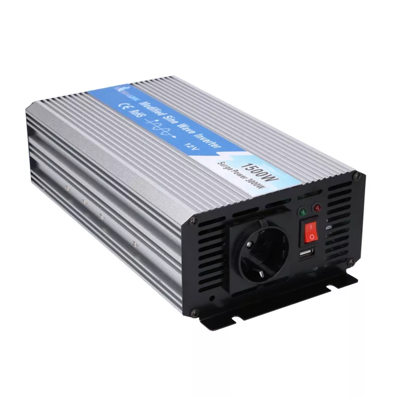 Extralink menič napätia 12V - 230V, 1500W, modifikovaná sínusovka OPIM-1500W