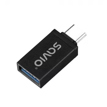 Savio AK-80 video kábel adaptér 0m USB Type-A USB Type-C čierny