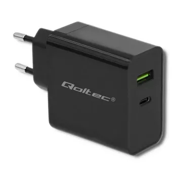 Napájací zdroj QOLTEC 51717 45W 20V 3A AC nabíjačka do interiéru pre smart hodinky, čierna