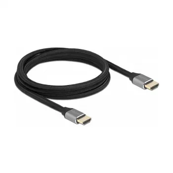 DELOCK Ultra High Speed HDMI kábel 48 Gbit/s 8K 60Hz sivý 2 m certifikovaný