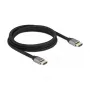 DELOCK Ultra High Speed HDMI kábel 48 Gbit/s 8K 60Hz sivý 2 m certifikovaný