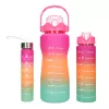 Extralink Motivational Water Bottle 3W1 súprava ružovo-oranžová 2000ML+900ML+300ML