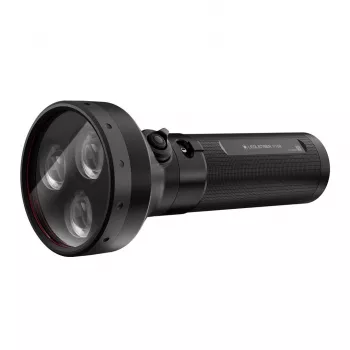 Ručný reflektor Ledlenser P18R čierny, nabíjateľný 1000 lm, IP68, dosah svetla 600 m, batéria 18650