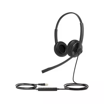 Yealink UH34 SE Lite Dual Teams headset káblový s hlavovým mostom kancelária/call centrum USB Type-C čierna