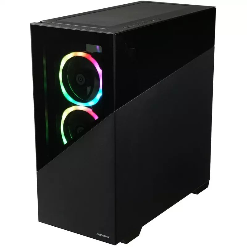 Enermax K8 - Midi Tower - PC - Čierna - ATX - micro ATX - Mini-ITX - SPCC - Tvrdé sklo - Gaming (ECA-EK8-BB-ARGB)