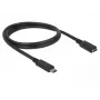 USB kábel DeLOCK 85533 USB 3.2 Gen 1 1 m USB C čierny