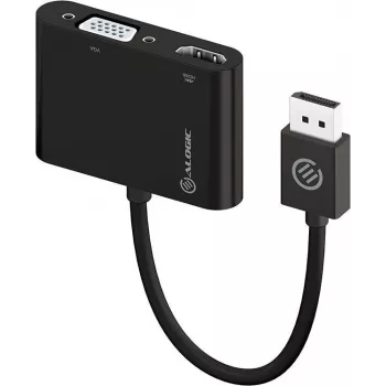 ALOGIC DP-VGHD4K-ADP video kábel adaptér DisplayPort HDMI + VGA (D-Sub) čierny (DP-VGHD4K-ADP)