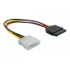 Napájací kábel SATA HDD DeLOCK B40160100 4-pin samec rovný 0,12 m