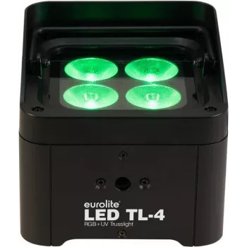 LED wash svetlo EUROLITE TL-4 QCL RGB+UV — 4-in-1 RGB+UV LED pre pódiové a eventové osvetlenie