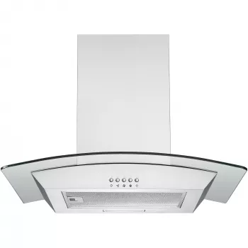 Nástenný digestor Respekta Nova – nerez, odťah 307 m³/h, prípojka 150 mm, tlačidlové ovládanie