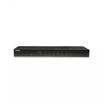 Intellinet 8-portový rackový KVM prepínač, Combo USB + PS/2, On-Screen-Display, káble v balení (Euro 2-pin konektor)