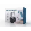Gembird HD32-U2S-5 dokovacia stanica pre 2,5- a 3,5-palcové pevné disky, USB 2.0 Type-A, čierna
