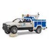 Auto Dodge RAM 2500 Service s otočným svetlom a žeriavom BRUDER 02509