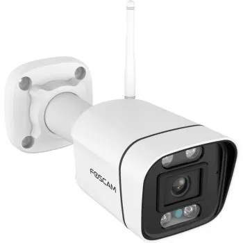 Foscam V8P Wi-Fi bezpečnostná kamera biela 8MP (3840x2160), dvojpásmové WLAN, integrovaný reflektor a alarmová siréna (V8P-W)