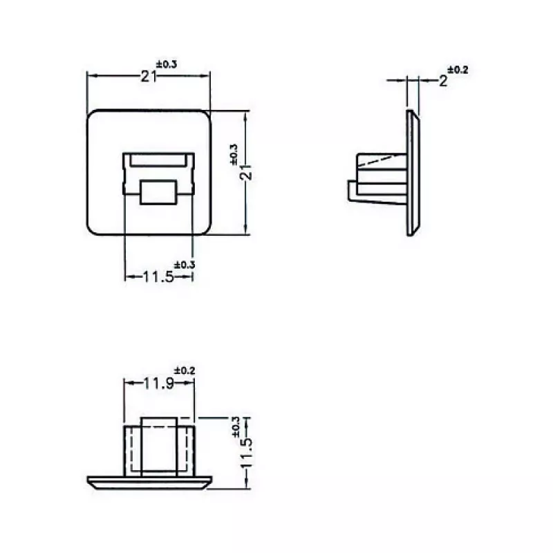 Bezpečnostný kryt zásuvky RJ-45 DeLOCK 64019