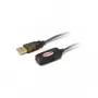 USB 2.0 predlžovací kábel Unitek Y-250, 5 m, čierny, konektor samec na konektor samica
