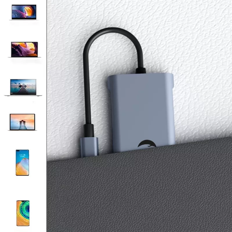 USB-C 11-in-1 adaptér Hawk HW-HUB1101 — multiport hub s 11 portami