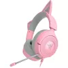 Headset Razer Kraken Kitty V3 X — káblový, USB Type-A, Over-Ear, 20–28kHz, 1,3 m kábel, ružový