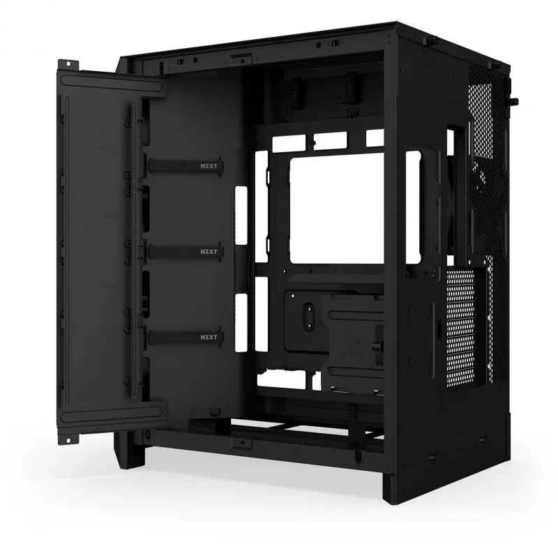 NZXT H9 Air Flow (2025) veľká dvojkomorová skriňa Mid Tower – čierna