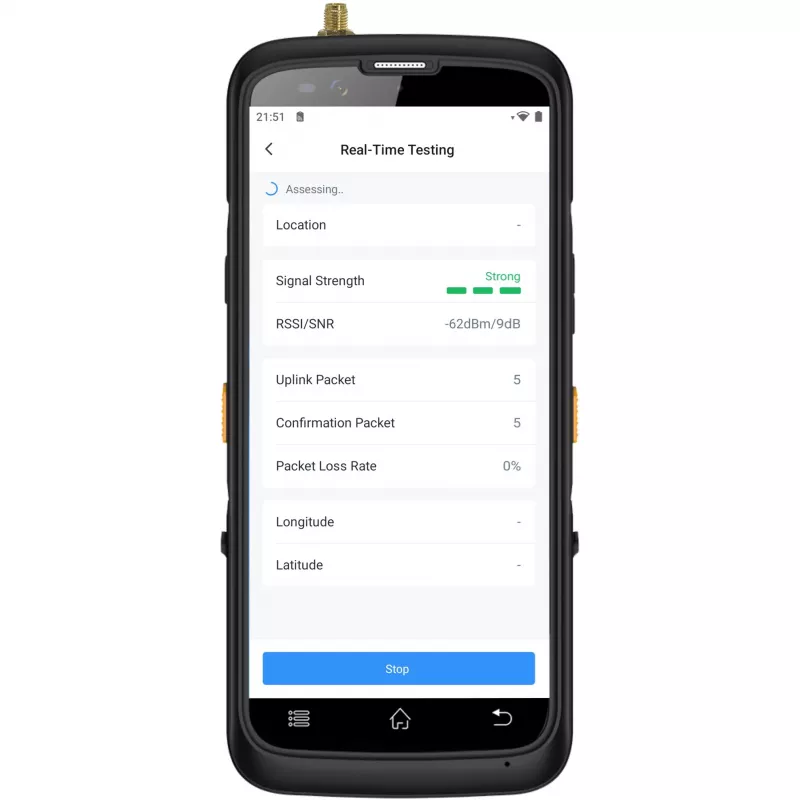 LoRaWAN Wi‑Fi terénny tester Milesight FT101-868M — model FT101-868M