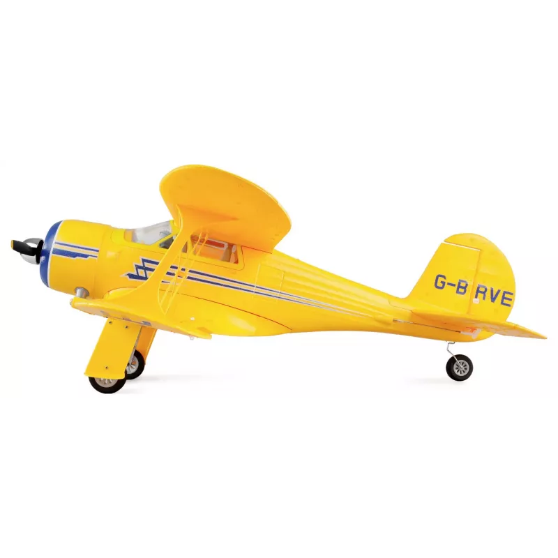RC lietadlo Amewi AMXFlight Beech D17s 3D/6G RTF — žlté, model pripravený na let