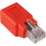 Wentronic Goobay CAT 5e RJ45 konektor/spojka, krížený (crossover) - pre siete 100 MHz (68912)