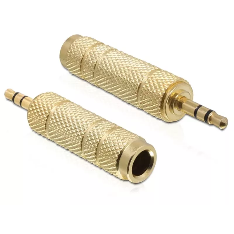 Kábel adaptér DeLOCK 65360 3,5 mm na 6,35 mm zlatý