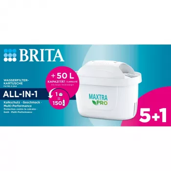 BRITA stolový vodný filter Maxtra Pro filtračná kazeta 5+1 balenie