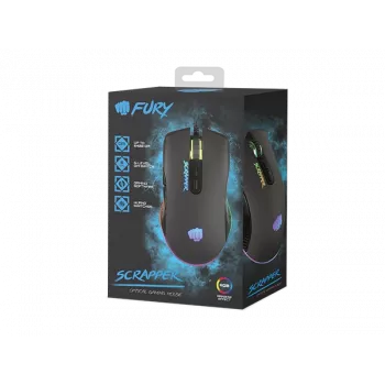 FURY Scrapper myš herná obojručná USB Type-A optická 6400 DPI