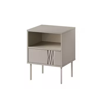 Sada nočných stolíkov 2 ks cama meble TRESSE 44×40×53 cm, cashmere matná, 1 zásuvka, rám 16 mm