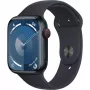 APPLE Watch Series 9 GPS + Cellular 45 mm puzdro z hliníka Mitternacht so športovým remienkom mitternachtfarben – M/L (MRMD3QF/A)