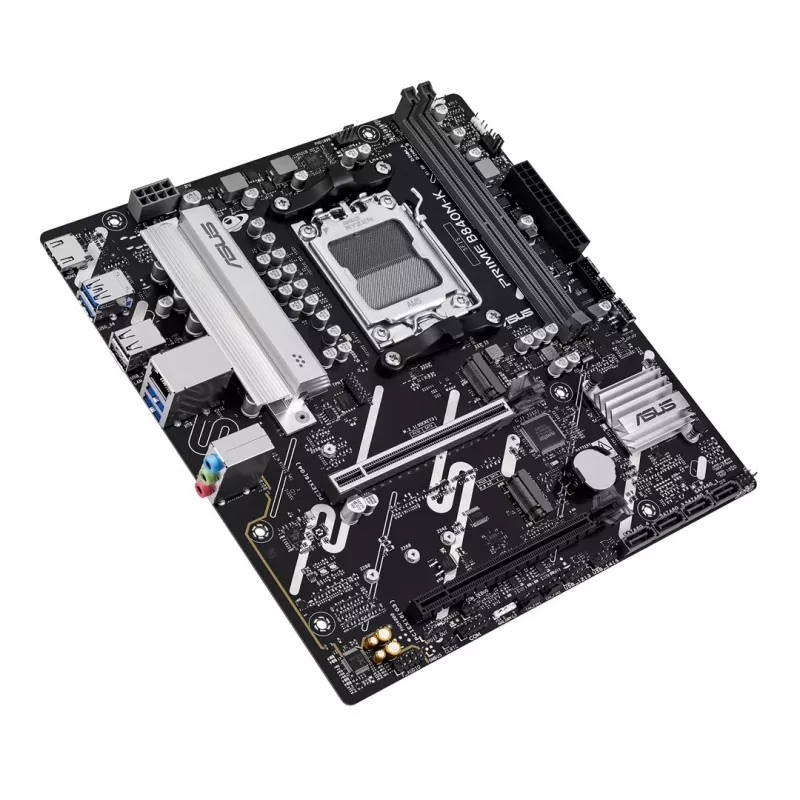 Základná doska ASUS PRIME B840M-K – AMD B840, socket AM5, micro ATX, DDR5, 2 DIMM, 128 GB, 2.5 GbE, M.2, SATA III