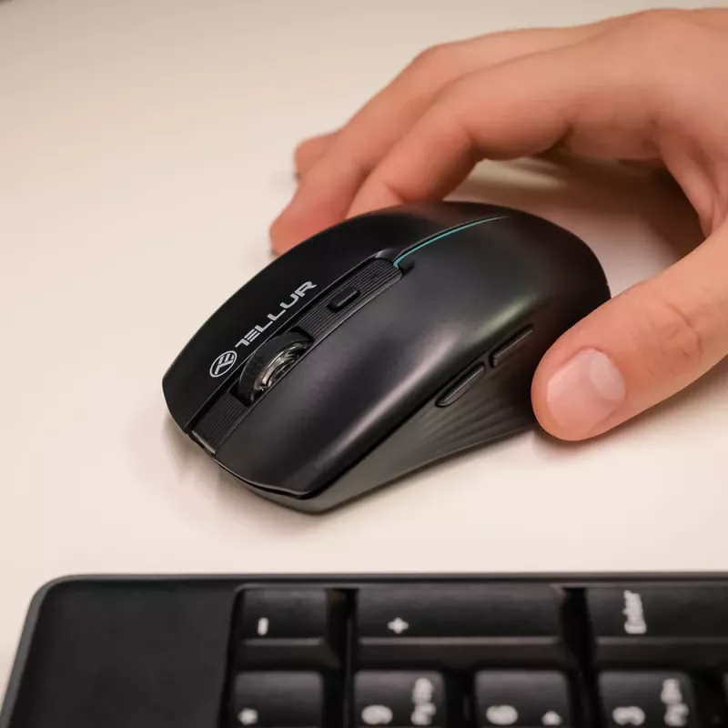 Tellur Silent Click bezdrôtová myš čierna