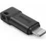 Hama USB-C adaptér na Apple Lightning konektor, MFI, čierny, Lightning, USB C, konektor samec, konektor samica, čierny, rovný