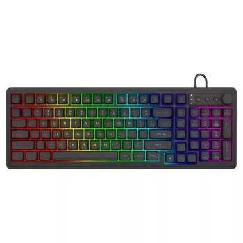 Savio Galaxis herná klávesnica USB QWERTY US anglická čierna