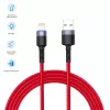 USB na Lightning dátový kábel Tellur, 3A, 1,2 m, LED indikátor, červený