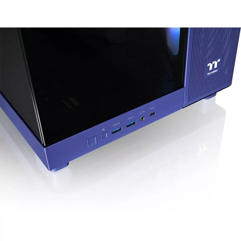 View 380 XL TG ARGB, skriňa veže fialová, tvrdené sklo x 2