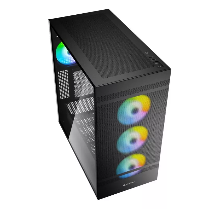 PC skriňa Sharkoon REBEL C50 RGB Full Tower čierna
