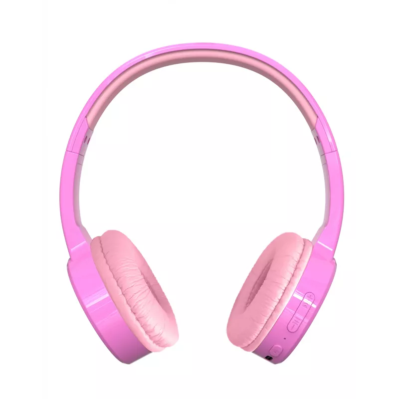 Denver BTH-106P detské slúchadlá cez uši, drôtové aj bezdrôtové (Bluetooth), ružové