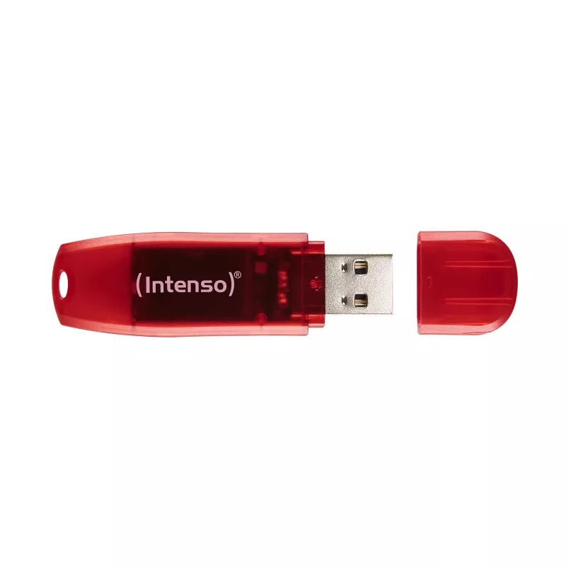 USB flash disk Intenso 128 GB USB Type-A 2.0 červený transparentný