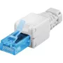 Microconnect KON521TL RJ45 konektor, biely