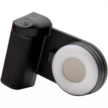 Selfie svetlo RealPower Selfie MagFree LED čierna biela ABS PU