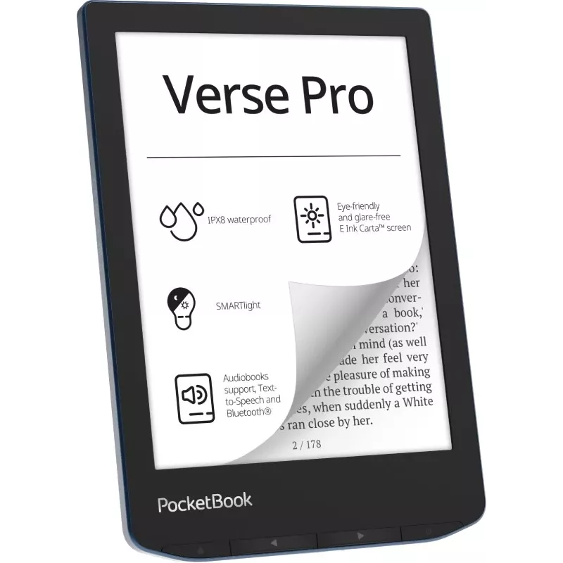 PocketBook Verse Pro e-book reader dotykový displej 16 GB Wi-Fi čierny, modrý